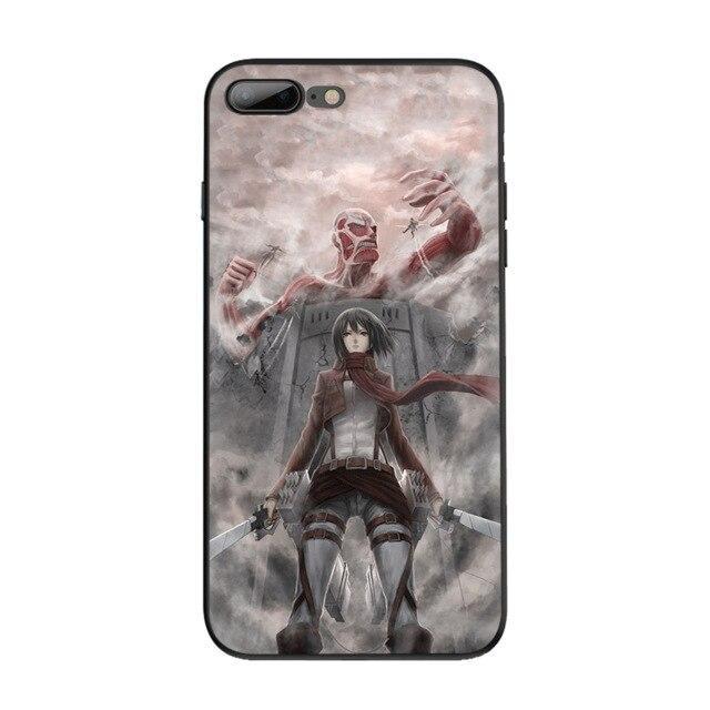 Coques Attaque des Titans iPhone<br> Mikasa Mur de Maria - STREETWEAR