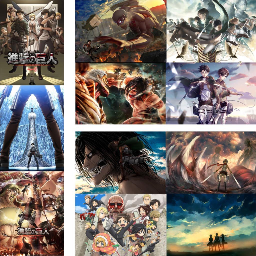 Poster Attaque des Titans Levi et Eren