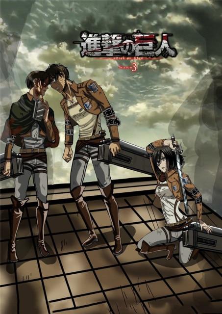 Poster Attaque des Titans Levi et Eren