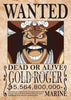 Posters One Piece Wanted Monkey D. Luffy Shanks Ace Gol D. Roger - Streetwear Style