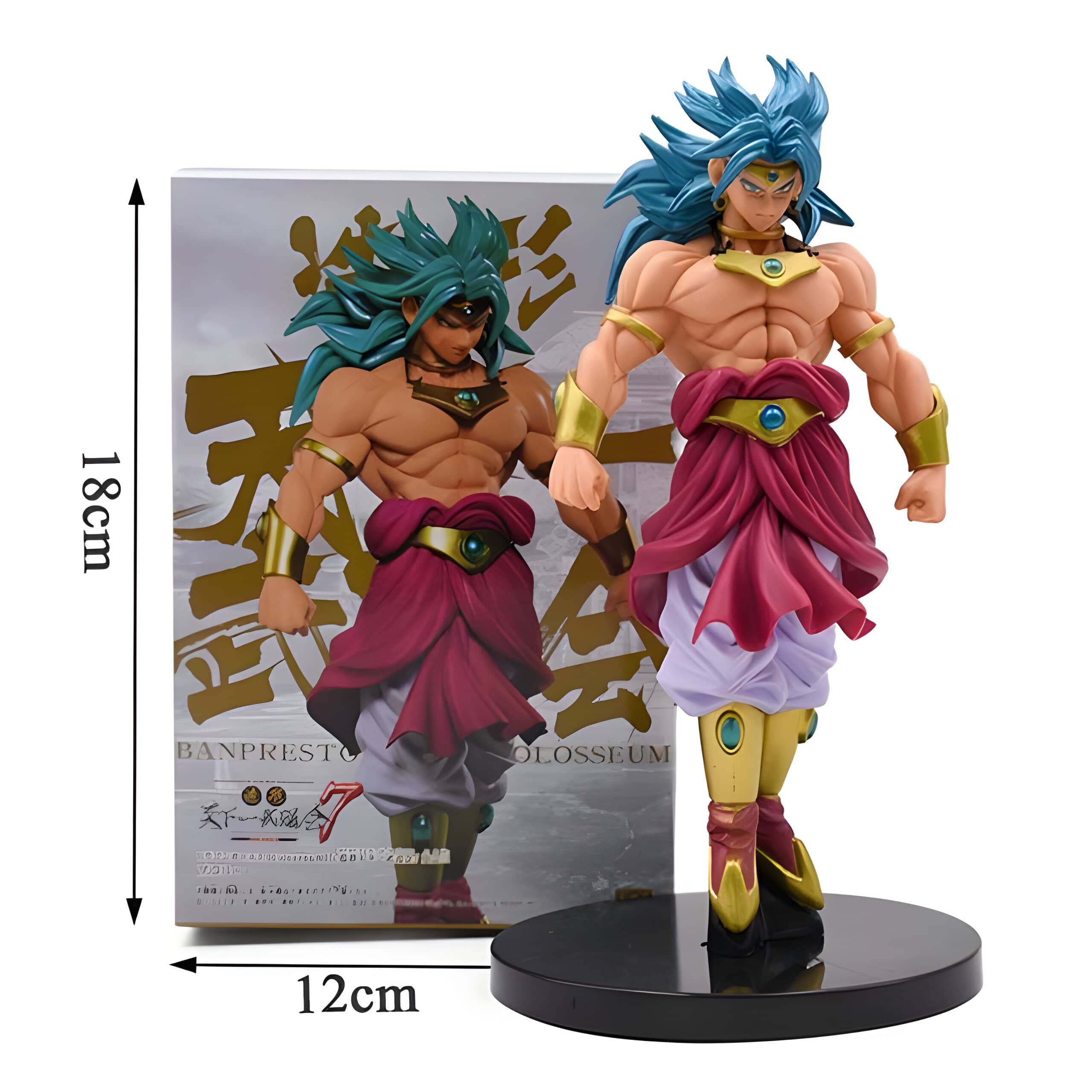 Figurine Dragon Ball Z Broly Super Saiyan Blue - DBZ