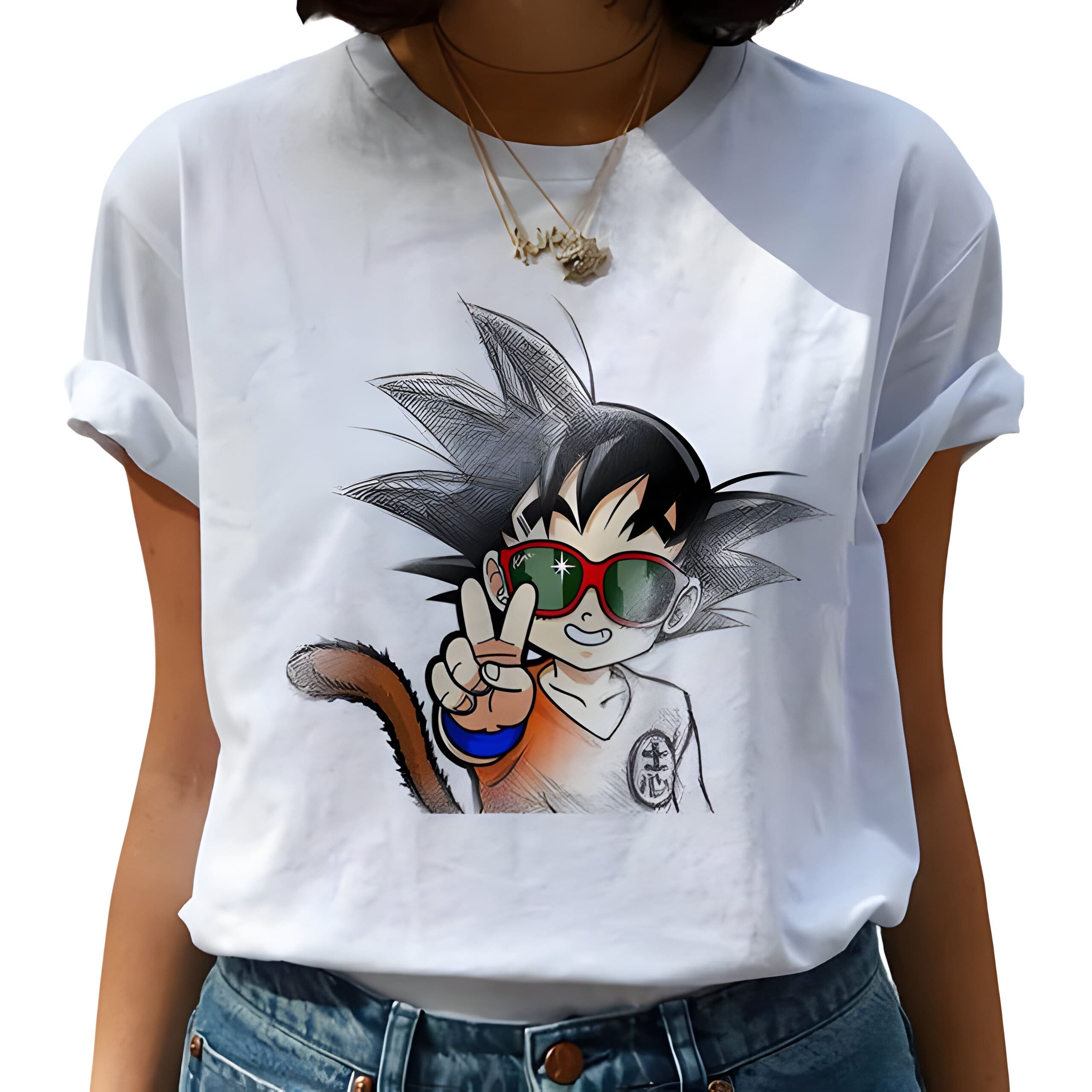 Dragon Ball Z T-Shirt DBZ Femme Goku Famous