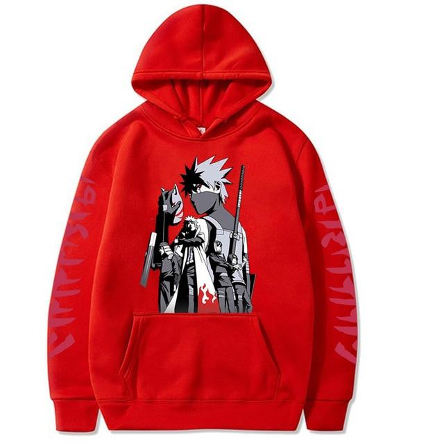 Hoodie Naruto Kakashi & cie - Streetwear Style