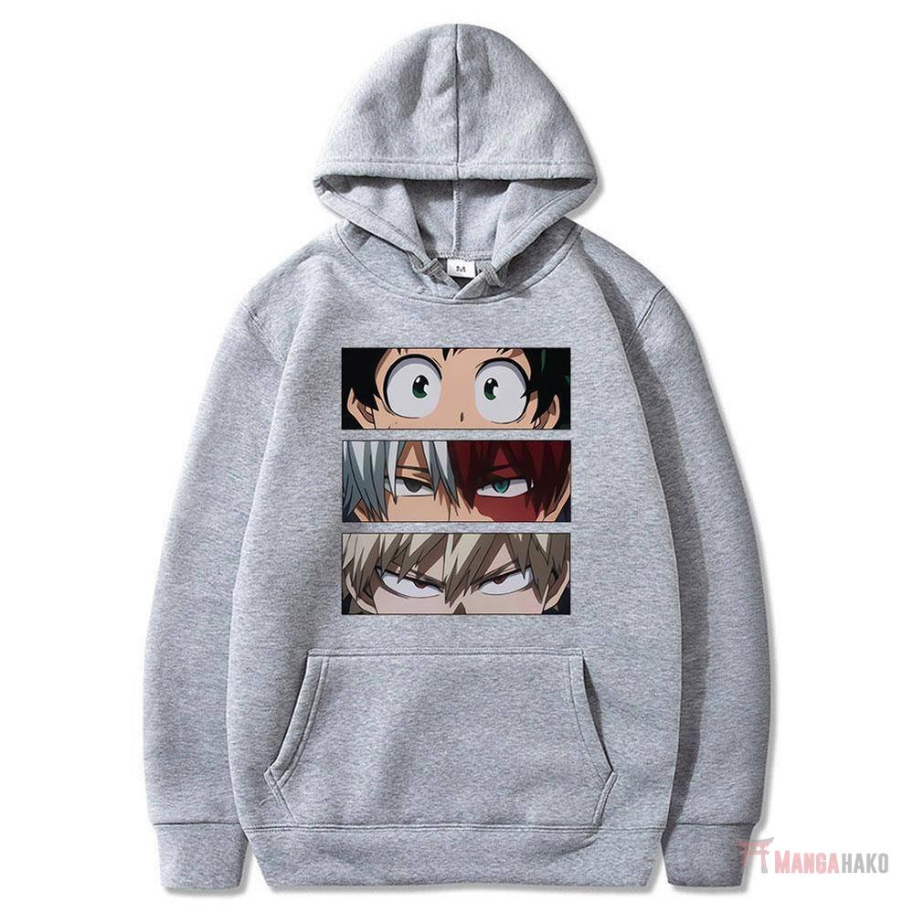 Hoodie Imprimé My Hero Academia Deku Bakugo Shoto - Streetwear Style