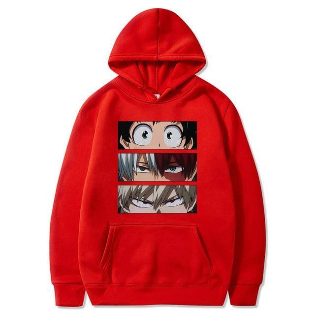 Hoodie Imprimé My Hero Academia Deku Bakugo Shoto - Streetwear Style