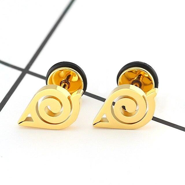 Boucle d'oreille Naruto - Emblème de Konoha - Streetwear Style