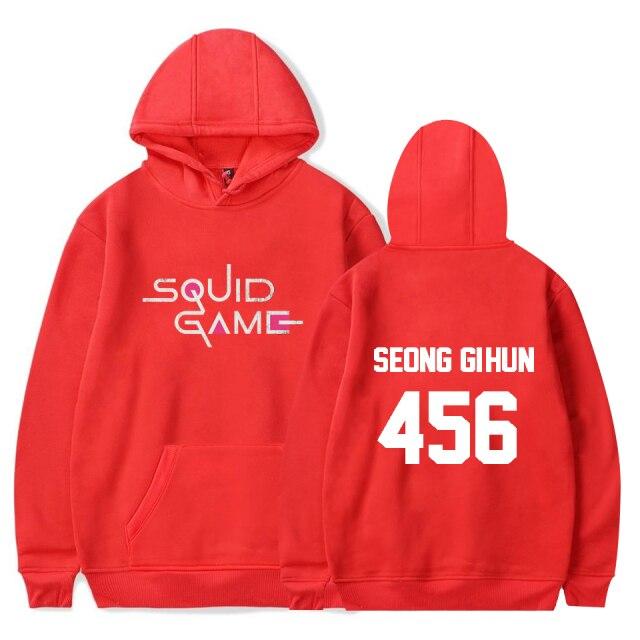 Sweat rouge Squid Game Numéro 456