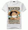 T-Shirt One Piece WANTED<br> Monkey D. Luffy - Streetwear Style