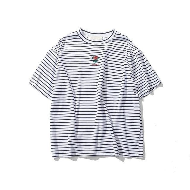 T-shirt imprimé ROSA - Blanc / M - Boutique en ligne Streetwear