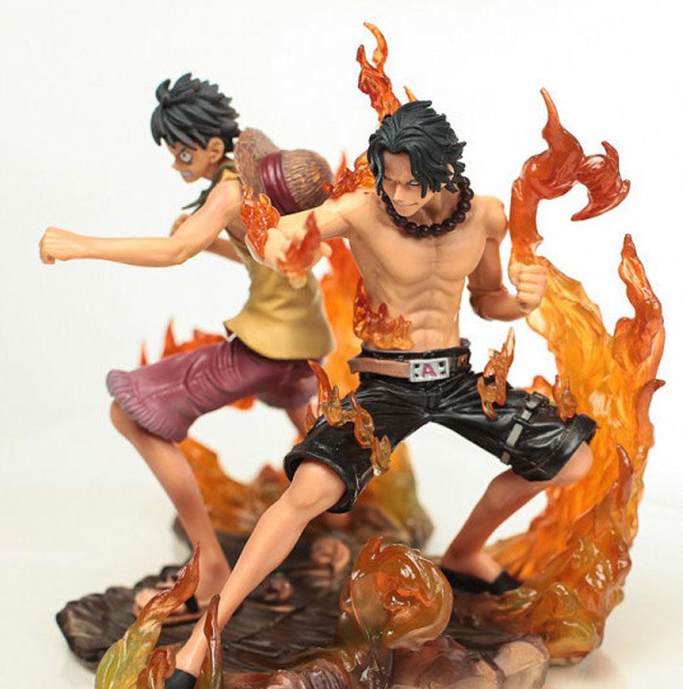 Figurine One Piece <br>Luffy & Ace (15cm) - Streetwear Style