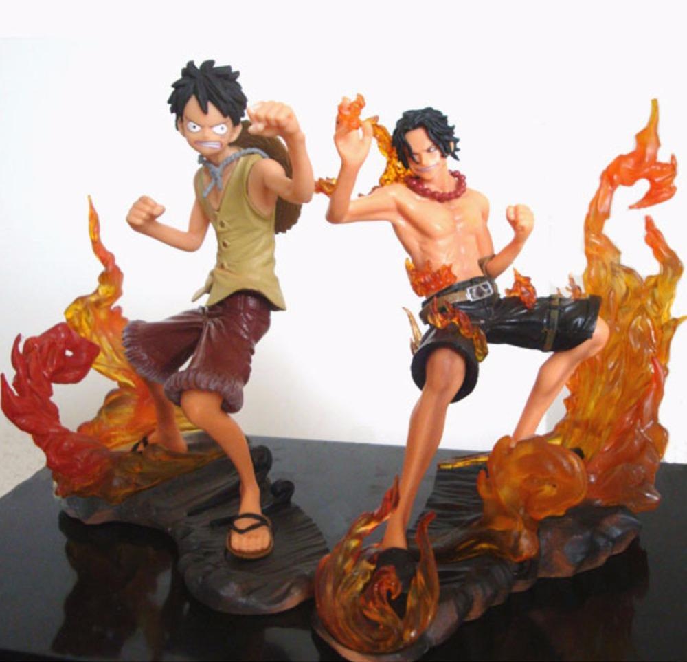 Figurine One Piece <br>Luffy & Ace (15cm) - Streetwear Style