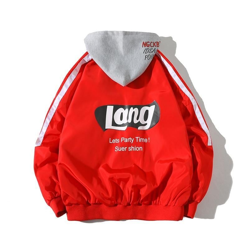 Veste LANG - Rouge / S - Boutique en ligne Streetwear
