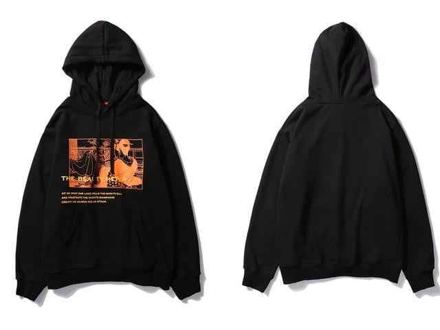 Sweat Hoodie BEAUTY - Noir / M - Boutique en ligne Streetwear
