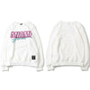 Sweat Hoodie MIAMI - Blanc / M - Boutique en ligne Streetwear