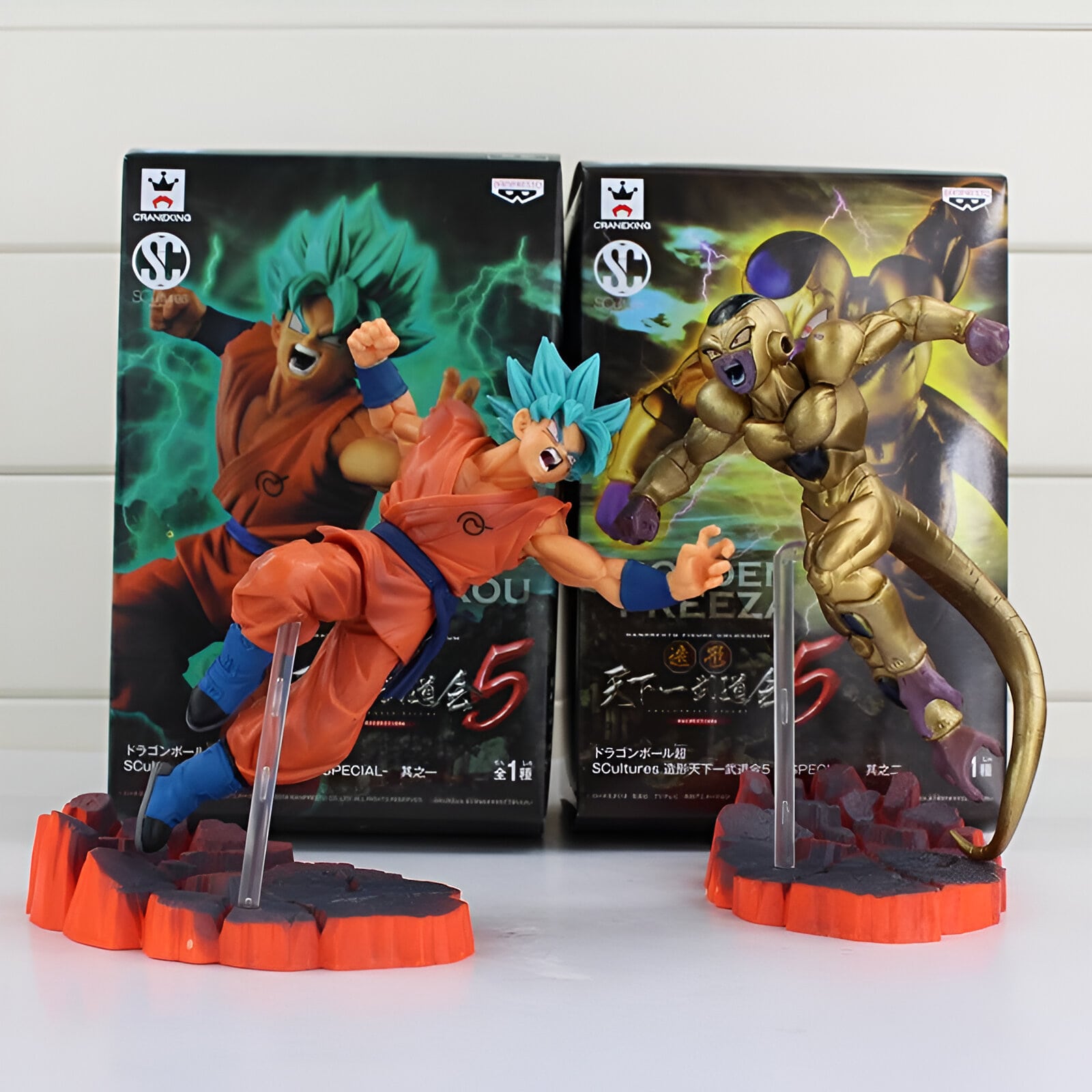 Figurine Golden Freezer vs Goku Dragon Ball Z - DBZ