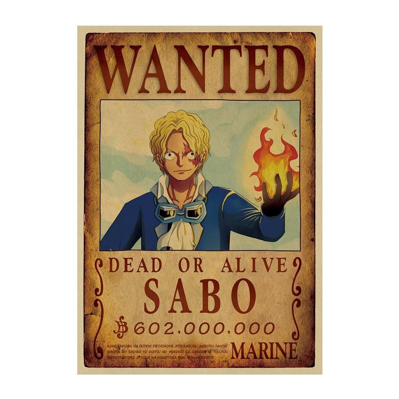 Poster One Piece Wanted<br> Sabo - Streetwear Style