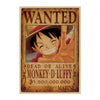 Poster One Piece Wanted<br> Monkey D. Luffy - Streetwear Style