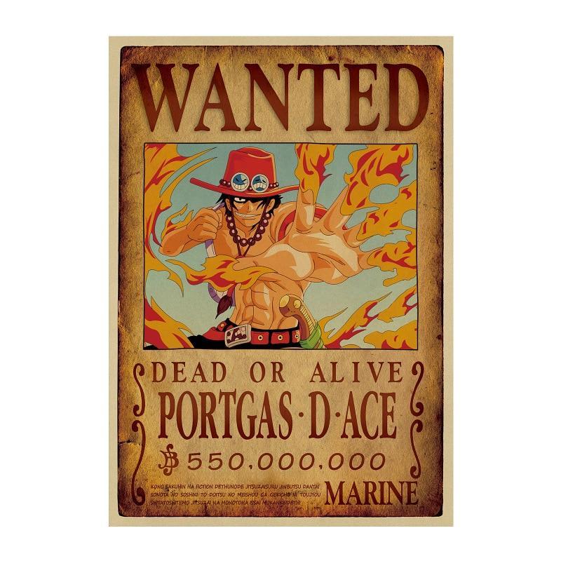 Poster One Piece Wanted<br> Portgas D. Ace - Streetwear Style