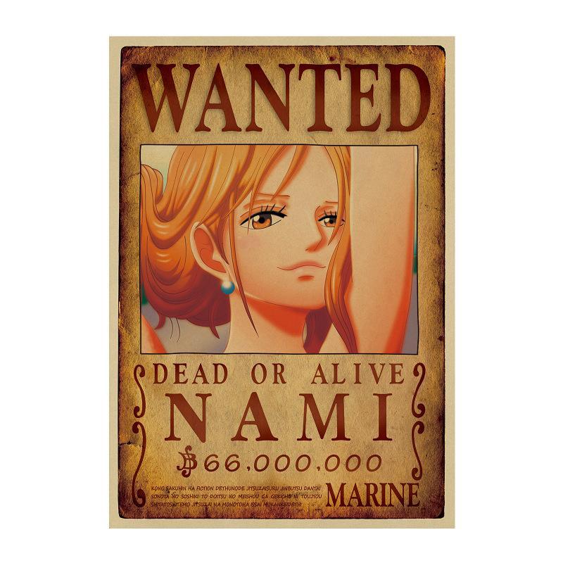 Poster One Piece Wanted<br> Nami - Streetwear Style