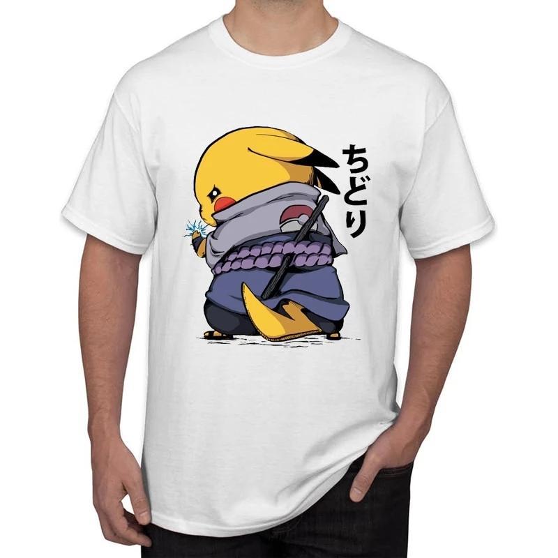 T-Shirt Naruto <br> Pikachu Uchiha - Streetwear Style