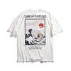 T-shirt imprimé LAW OF NATURE - Blanc / M - Boutique en ligne Streetwear