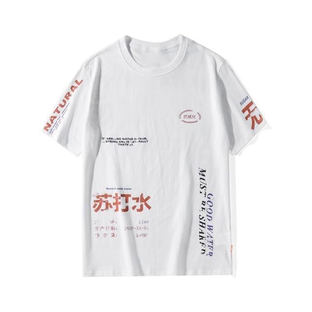 T-shirt imprimé GOOD WATER - Blanc / S - Boutique en ligne Streetwear