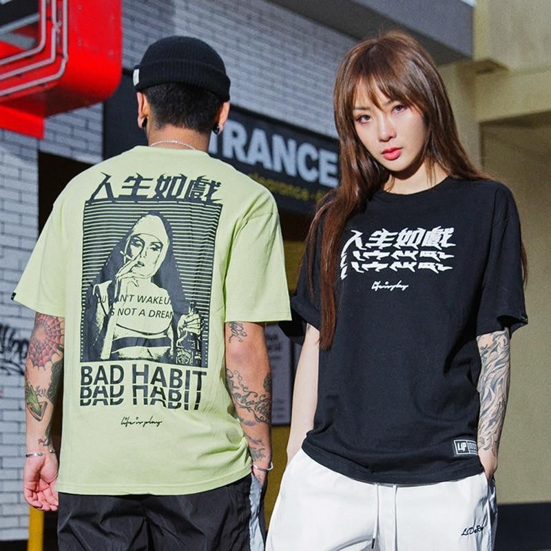 T-shirt BAD HABIT - Boutique en ligne Streetwear