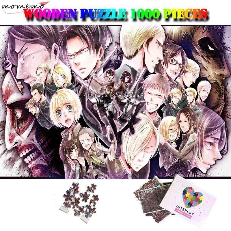 PUZZLE Attack on Titan 1000 Pieces puzzle pour adultes ou enfants tableau
