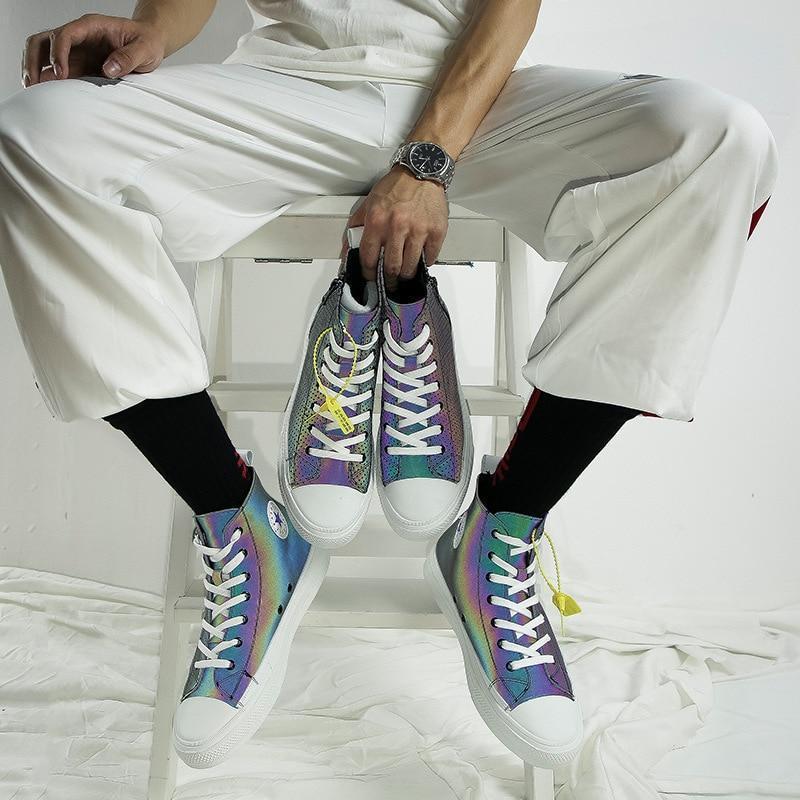 Sneakers FTX LASER (Multicolore Arc-en-ciel) Réfléchissant 3M™ - Boutique en ligne Streetwear