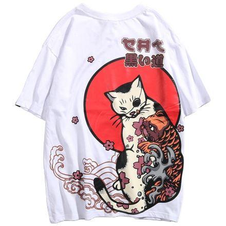 T-shirt Chat & Koi
