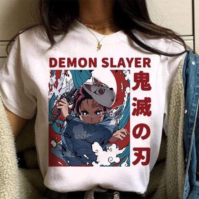 T-shirt Demon Slayer Kimetsu No Yaibs T Shirt animé manga