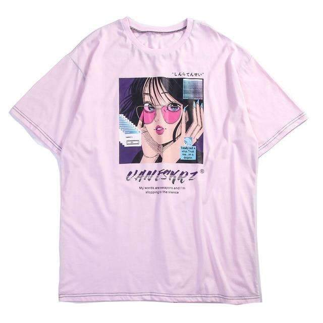 T-shirt ERROR - Rose / M - Boutique en ligne Streetwear
