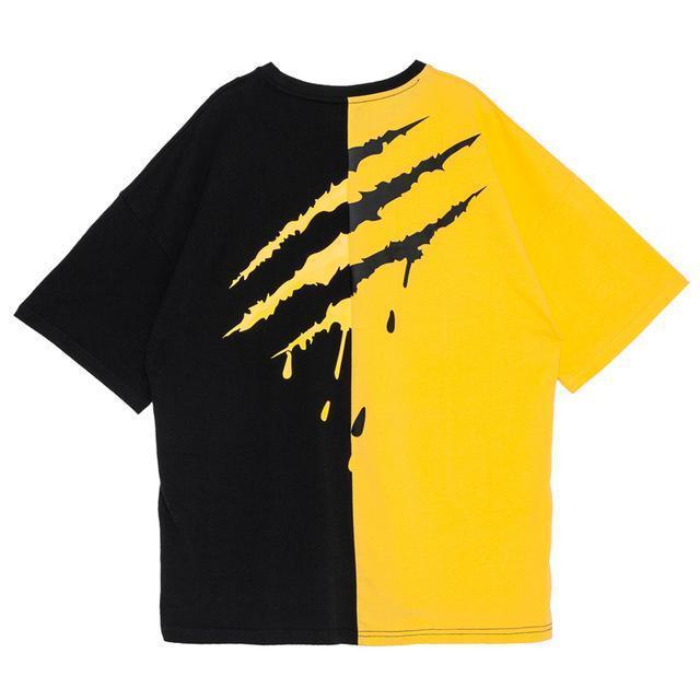 T-Shirt FTX RAPTOR B&W™ - Jaune / S - Boutique en ligne Streetwear