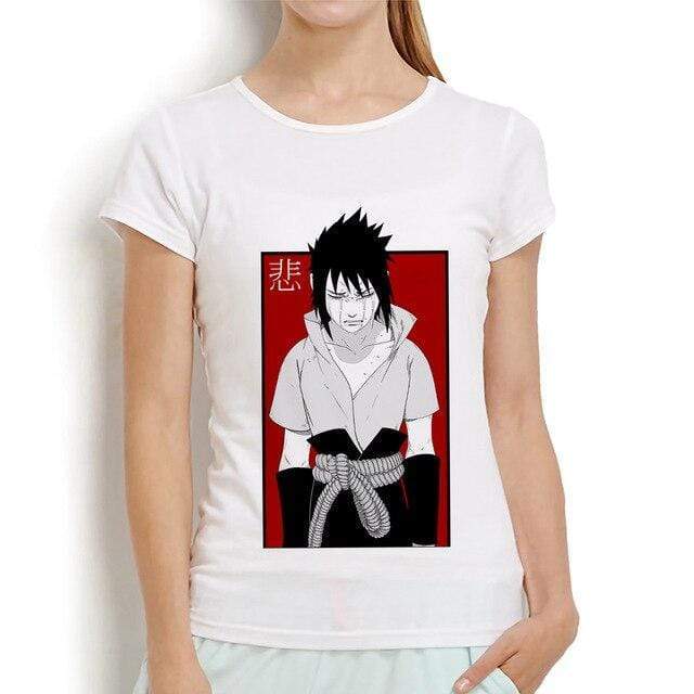 T-shirt Naruto said Uchiha funny anime t shirt femme Naruto