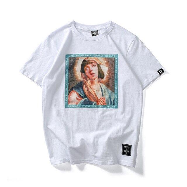 T-Shirt PULP FICTION x VIERGE MARIE USPOAR™ - Blanc / S - Boutique en ligne Streetwear