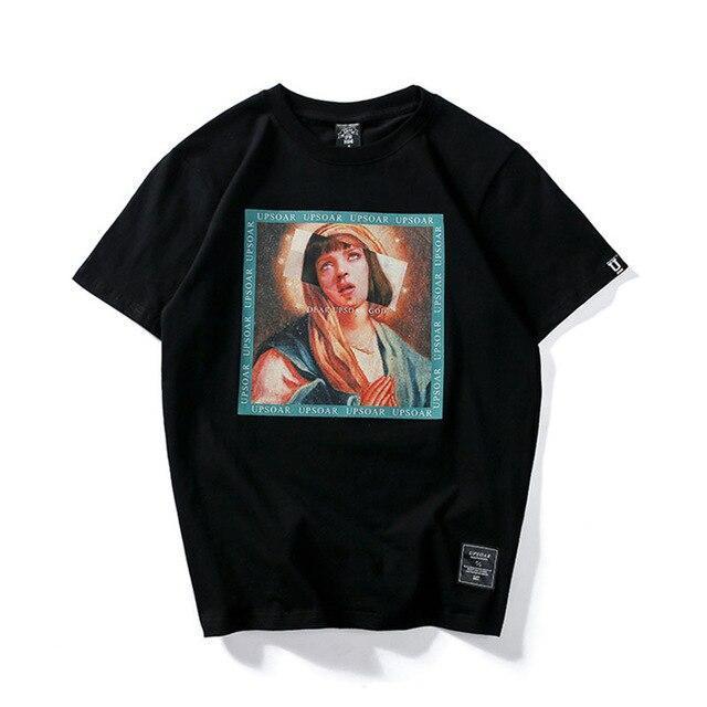 T-Shirt PULP FICTION x VIERGE MARIE USPOAR™ - Noir / S - Boutique en ligne Streetwear