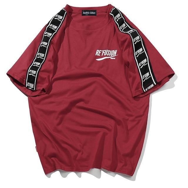 T-Shirt RE'FUSION™ - Rouge / M - Boutique en ligne Streetwear