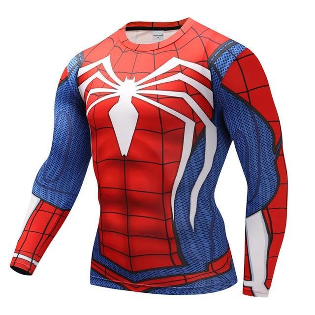 T-Shirt Musculation Long Spiderman PS4 - Streetwear Style