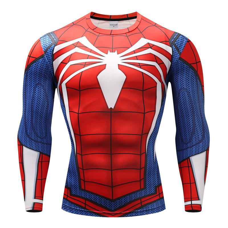 T-Shirt Musculation Long Spiderman PS4 - Streetwear Style