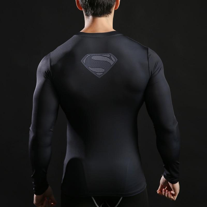 T-Shirt Musculation Long Superman Dark - Streetwear Style