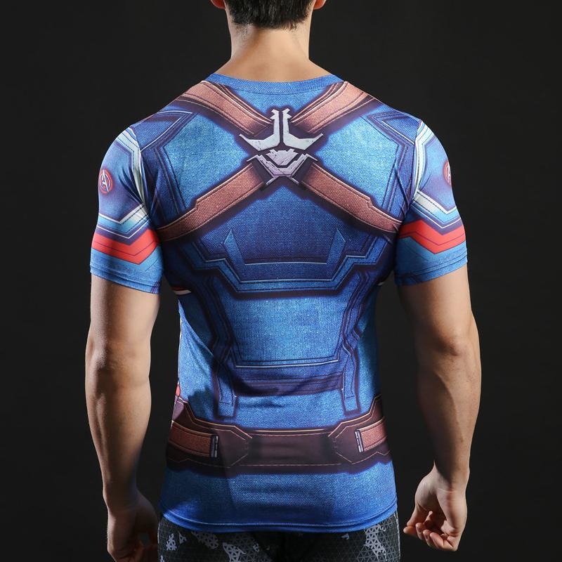 T-Shirt Musculation <br />Captain America - Streetwear Style