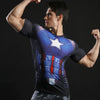 T-Shirt Musculation <br />Captain America Shield - Streetwear Style