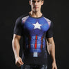 T-Shirt Musculation <br />Captain America Shield - Streetwear Style