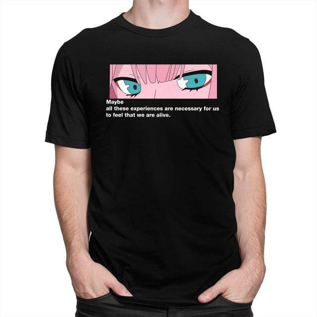 Unique Zero Two Eye Strelitzia t-shirt manches courtes 100% coton décontracté mode cosplay
