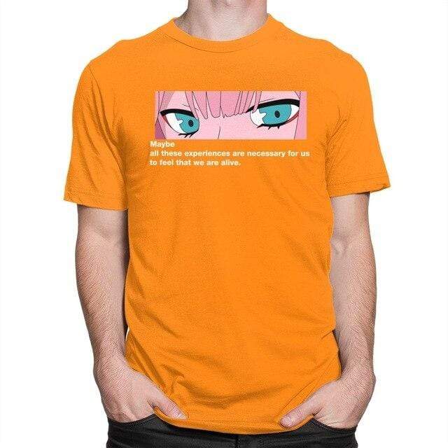 Unique Zero Two Eye Strelitzia t-shirt manches courtes 100% coton décontracté mode cosplay