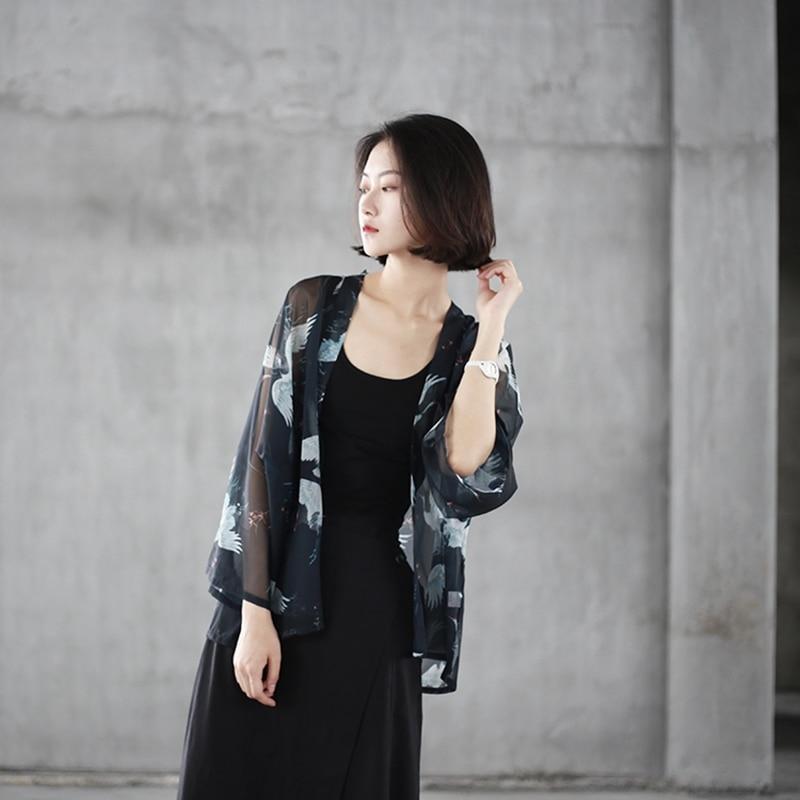 Veste Kimono Femme Noir