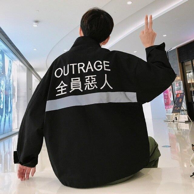 Veste "OUTRAGE" x "TOKYO"™ - Noir / M - Boutique en ligne Streetwear