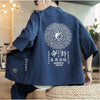veste Ýing Yang Kimonos Cardigan Street Mixte Kimonojaponais Bleu XXL 