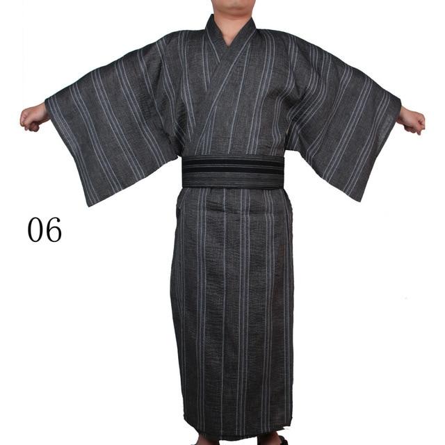 Yukata Kang-Kimono 49.50 euros- Sabots 29.90 Euros Yukata Homme Kimonojaponais Gris M 